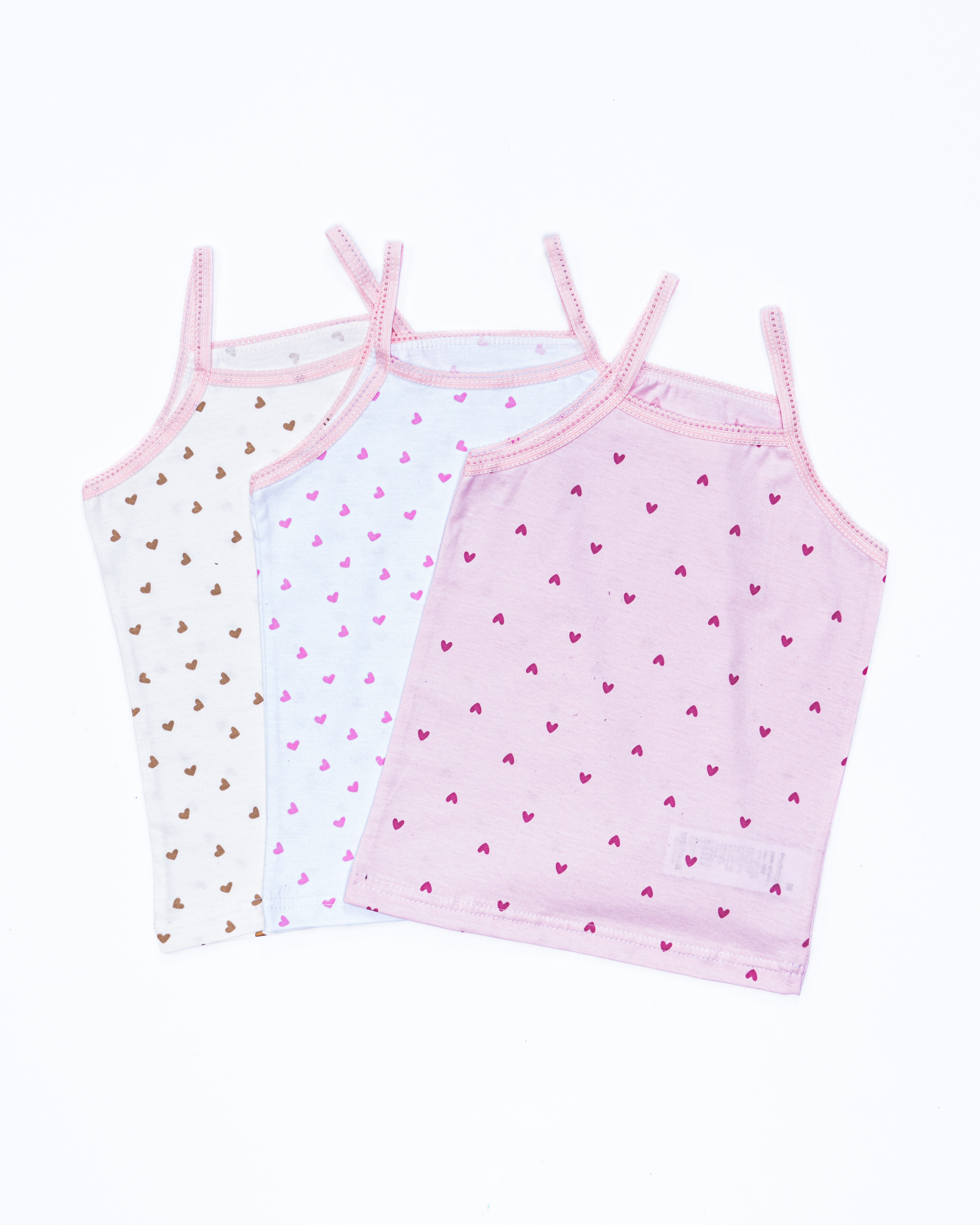Майка 3 шт Babycollection 356/mkb002/sph/k3/026/p1/W*dбелый светло-розовый - фото 1