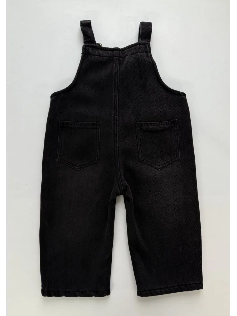 Полукомбинезон iUkoworld Джинсовый полукомбинезон детский утепленный - фото 5