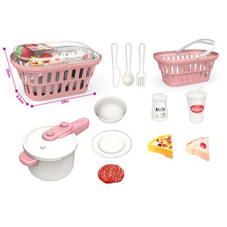 Игровой набор . продукты, тележки и корзинки
