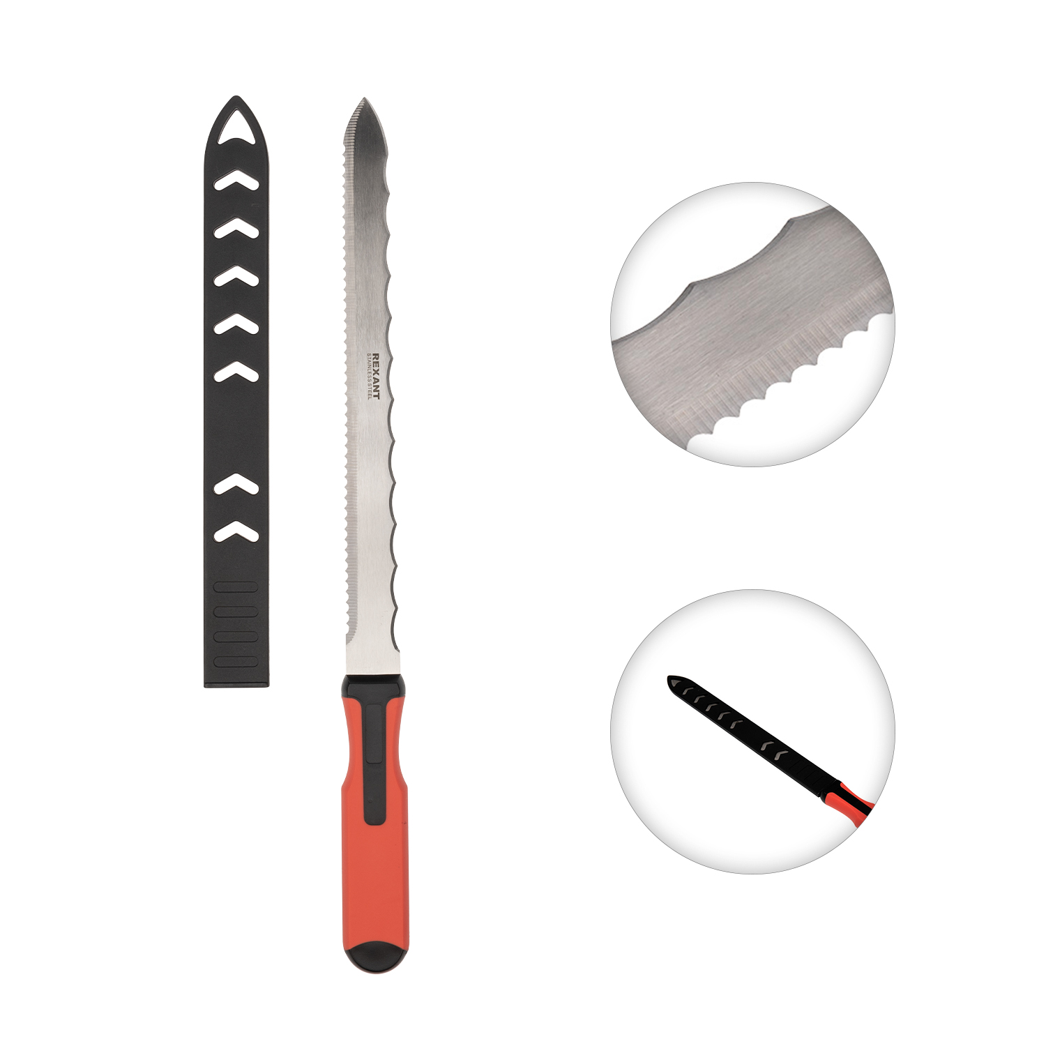 Нож для резки теплоизоляционных панелей лезвие 280мм - фото 7