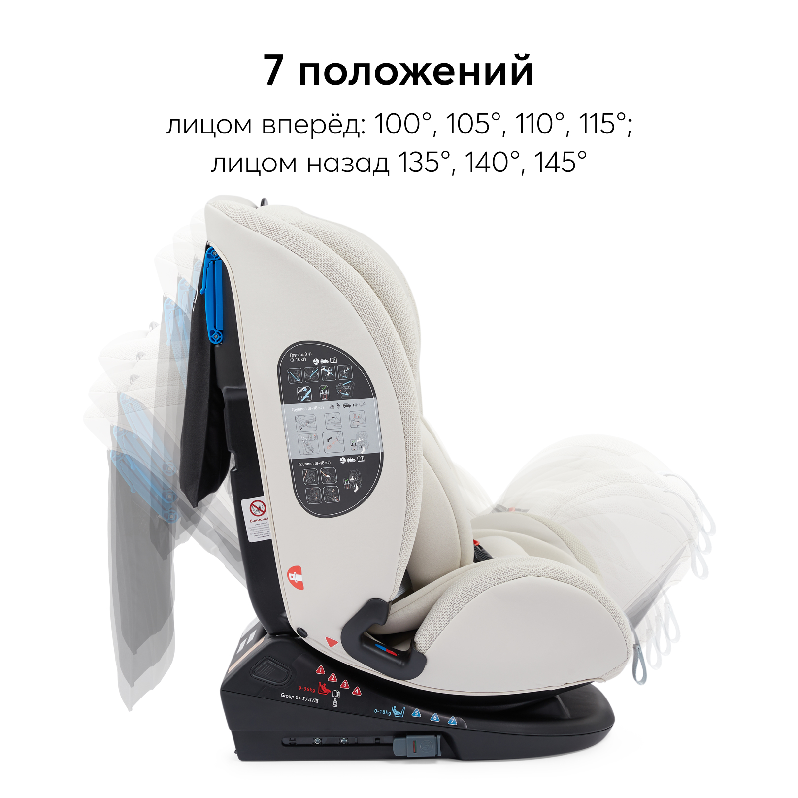 Автокресло Happy Baby Orex Isofix 0+/1/2/3 (0-36 кг) - фото 8