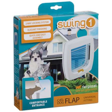 Дверь для кошек Ferplast Swing 1 Белая