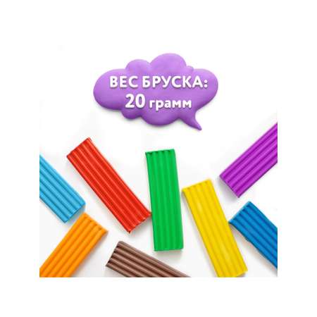 Пластилин Юнландия 12 цв.