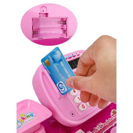 Игровой набор Рыжий кот касса, продукты