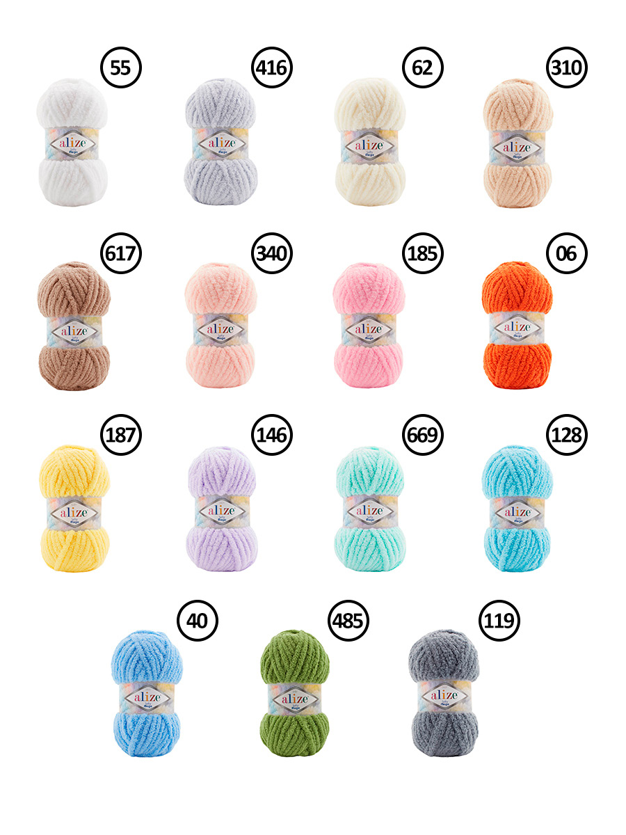 Пряжа для вязания Alize softy mega 100 гр 70 м микрополиэстер мягкая 55 белый 5 мотков - фото 4