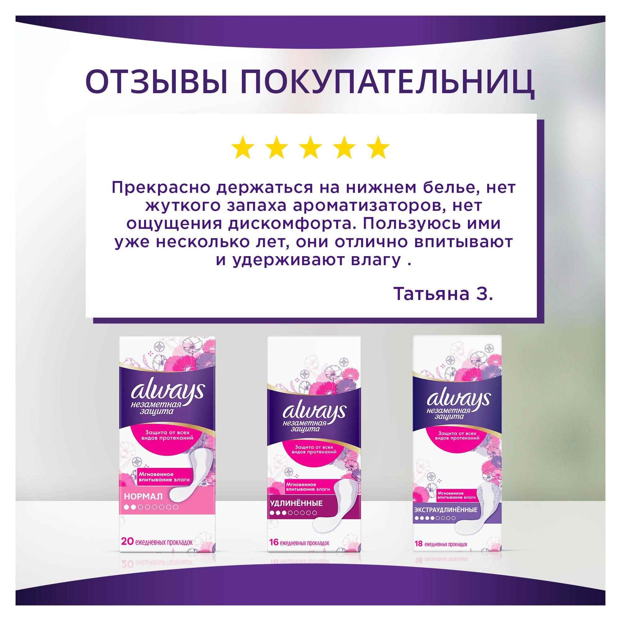 Прокладки гигиенические ALWAYS Незаметная защита Экстраудлиненные На каждый день 18шт - фото 7