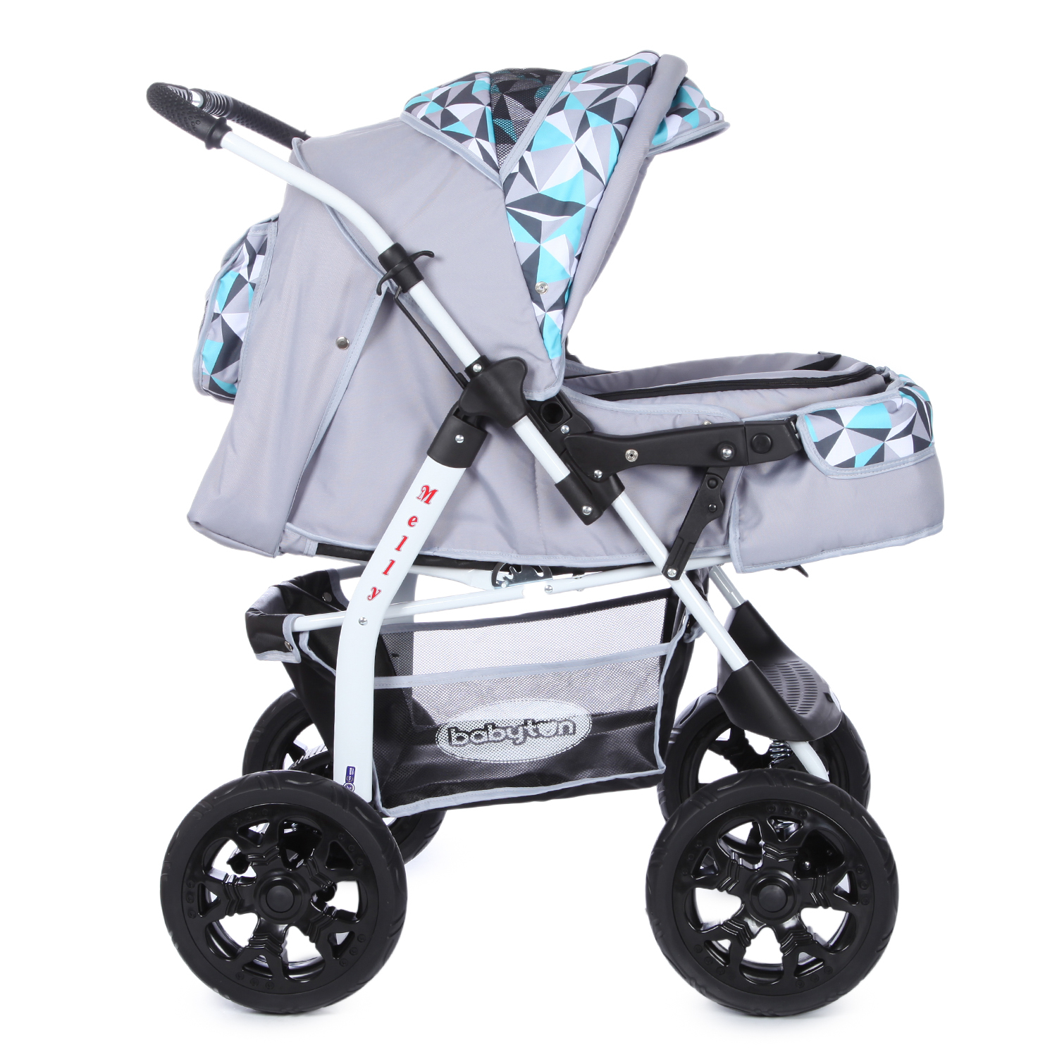 Коляска трансформер Babyton Melly Grey-Green серый - фото 6