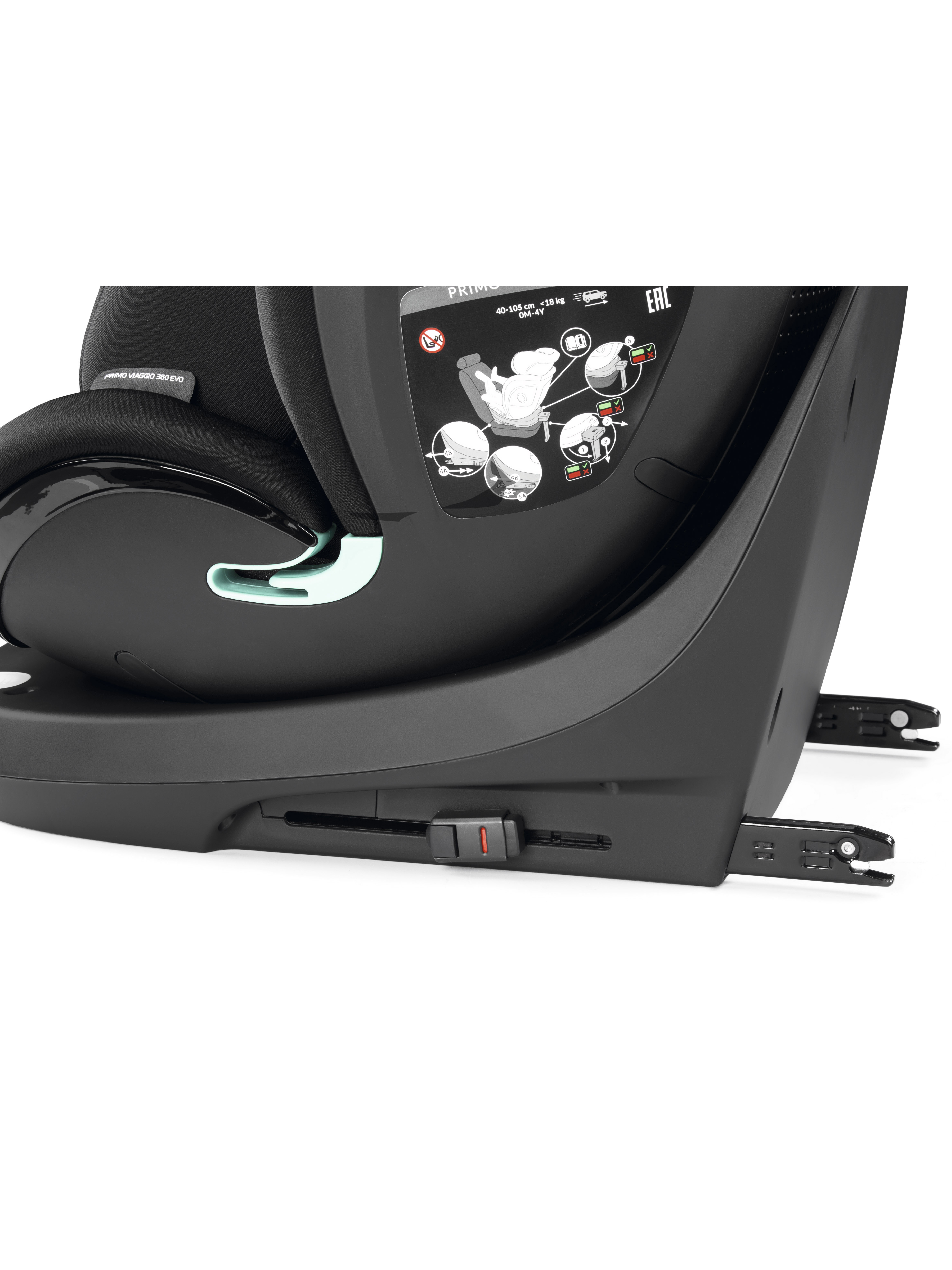 Автокресло Peg-Perego 360 Evo Isofix 0+/1/2/3 (0-36 кг) серый - фото 19