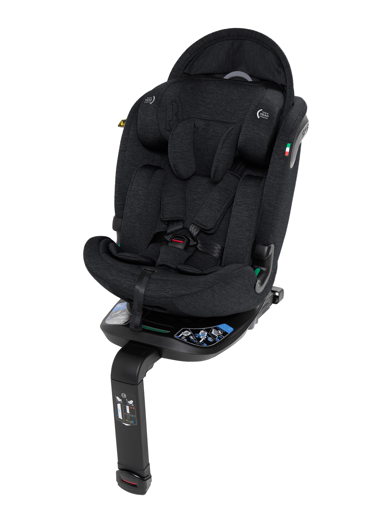 Автокресло Sweet Baby Voyager P12 Pro Black Isofix 0+/1/2/3 (0-36 кг) черный - фото 23