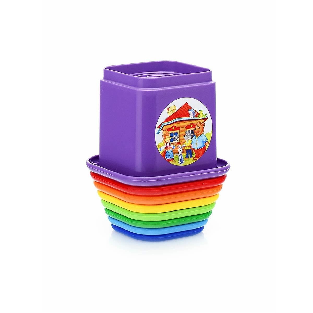 Игрушка STELLAR пирамидка 01547 "Теремок" - фото 4