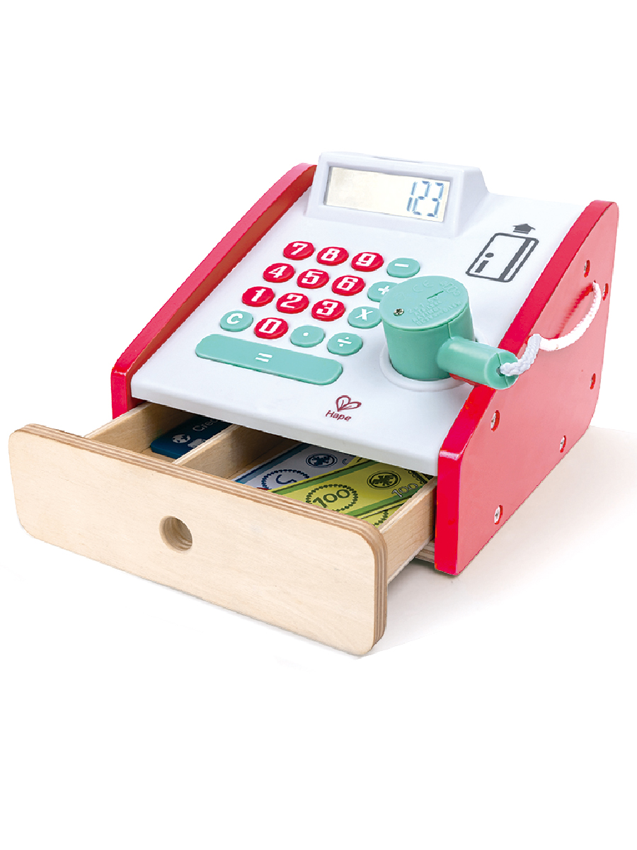 Игровой набор Hape продукты, прилавок, касса - фото 8