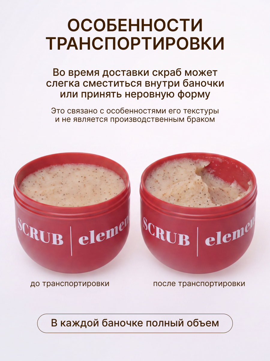 Скраб ELEMENT с Кокосом и белым перцем 250 мл - фото 19