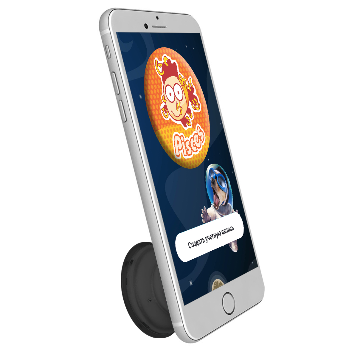 Держатель для телефона Krutoff Попсокет Знак Зодиака мультяшный Рыбы - фото 5