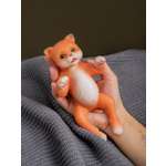 Кукла мини Magic Manufactory Magic Pets Кот реборн рыжий высота 19 см