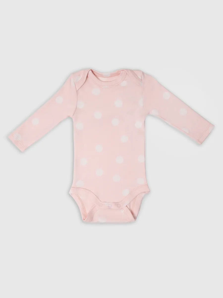 Боди 3 шт Mark Formelle (Марк Формэль) 13016-1-3/горохи на св.розовом +молочный +имбирный - фото 13