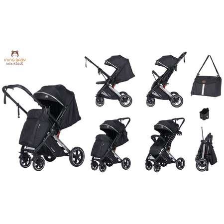 Коляска прогулочная Ining baby K364 Loli black