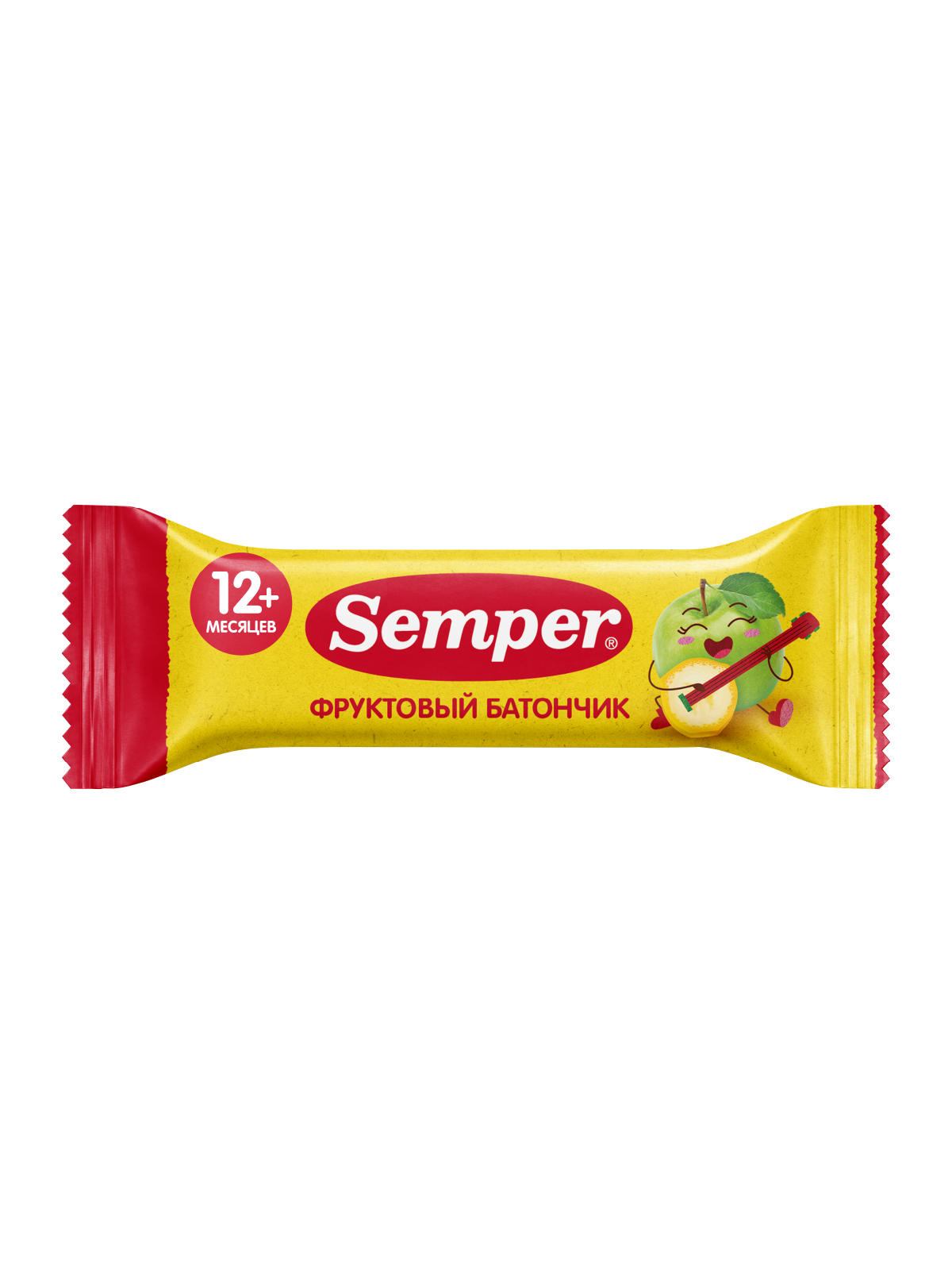 Изображение товара Фруктовый батончик Semper яблоко и банан 15 г натуральный перекус для малышей Изображение товара Фруктовый батончик Semper яблоко и банан 15 г натуральный перекус для малышей