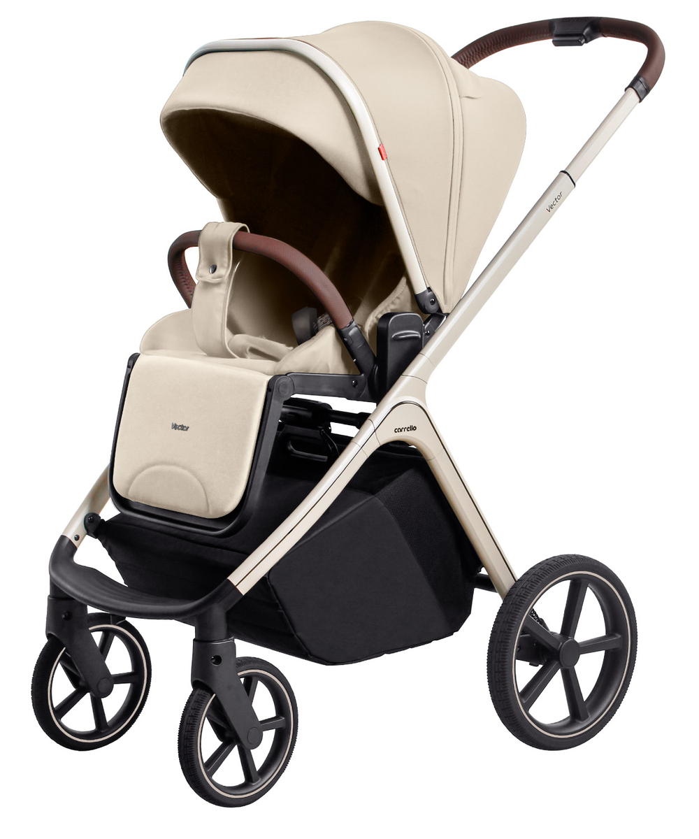 Коляска 2в1 Carrello Vector CRL-6550 бежевый - фото 3
