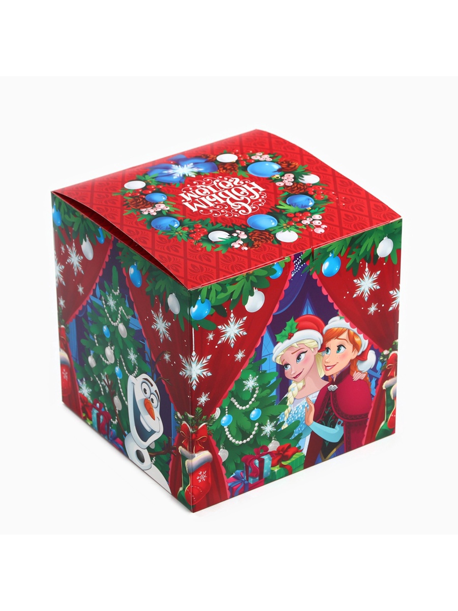 Коробка складная, новогодняя Disney "С Новым годом", 20 х 20 х 20 см - фото 2