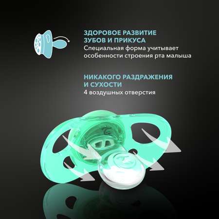 Пустышка Twistshake ортодонтическая от 6 мес. 2 шт.