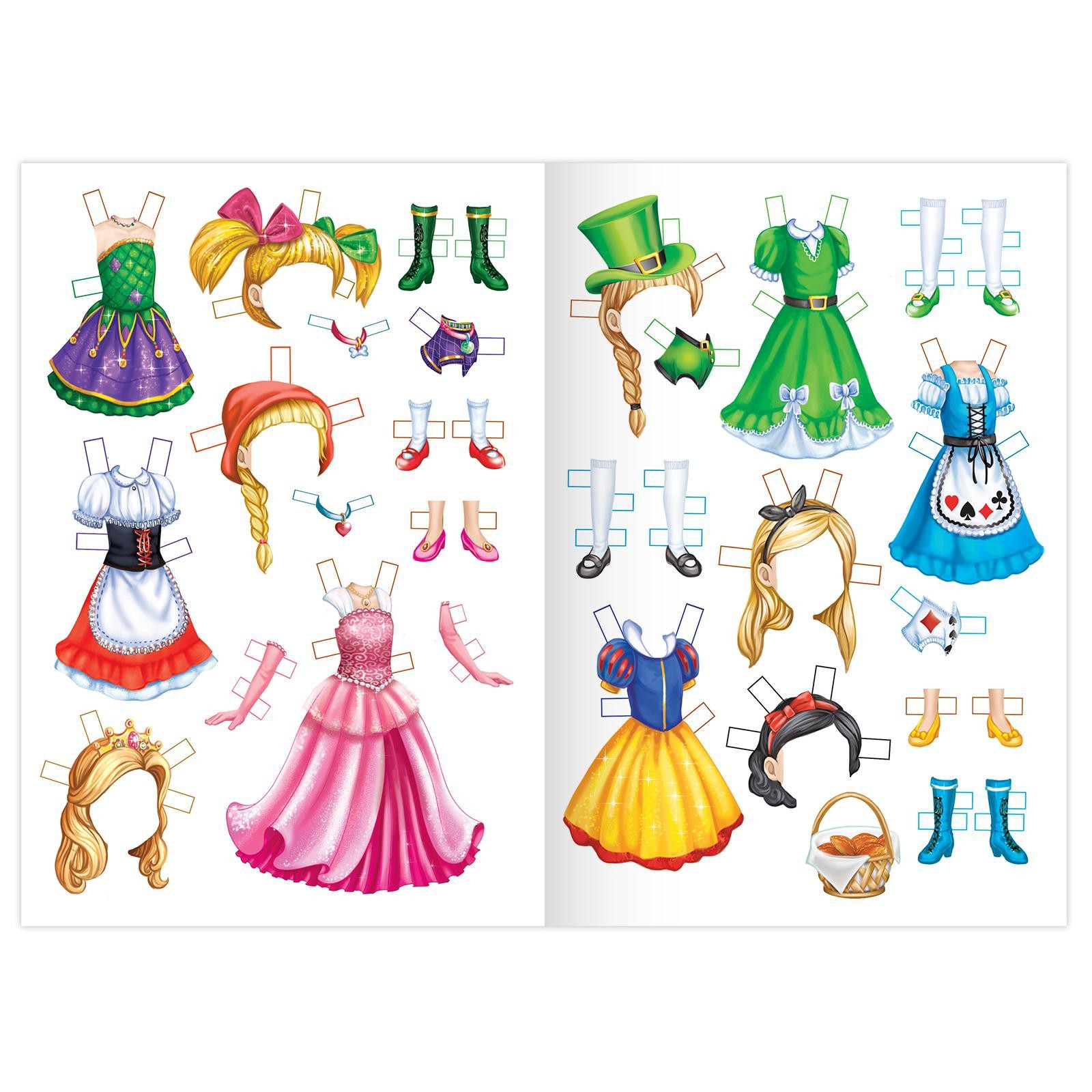 Книга Буква-ленд куколка бумажная Карнавальная коллекция 20 стр. - фото 2