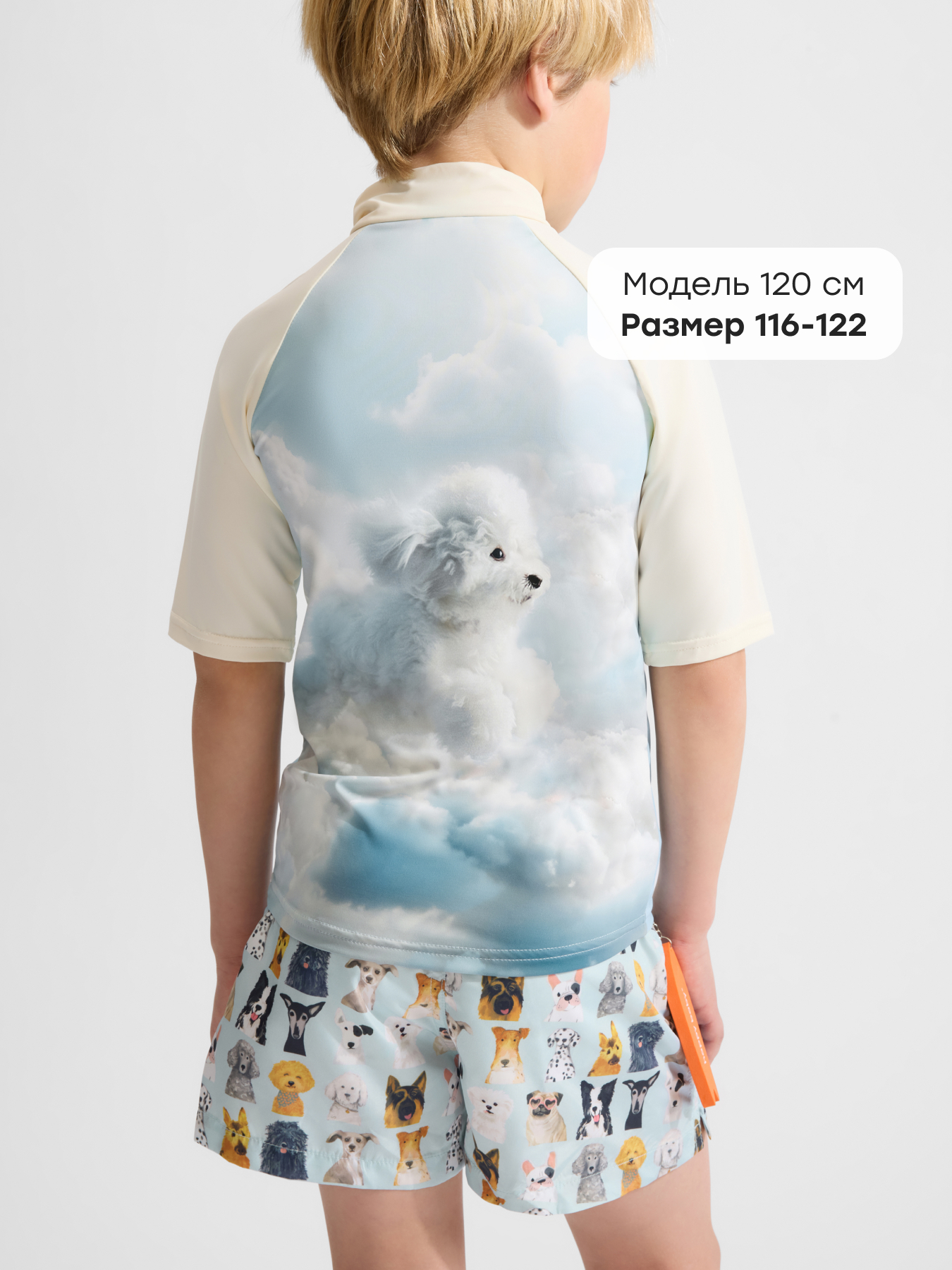 Футболка для плавания Happy Baby 50661-1_light blue (air dog) - фото 3