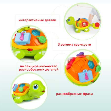 Игрушка Hola Черепаха интерактивная OTC0866996
