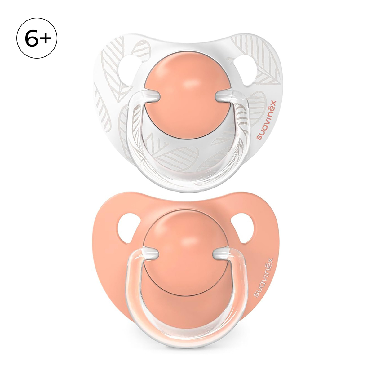 Пустышка Suavinex силикон ортодонтическая от 6 мес. 2 шт. - фото 1