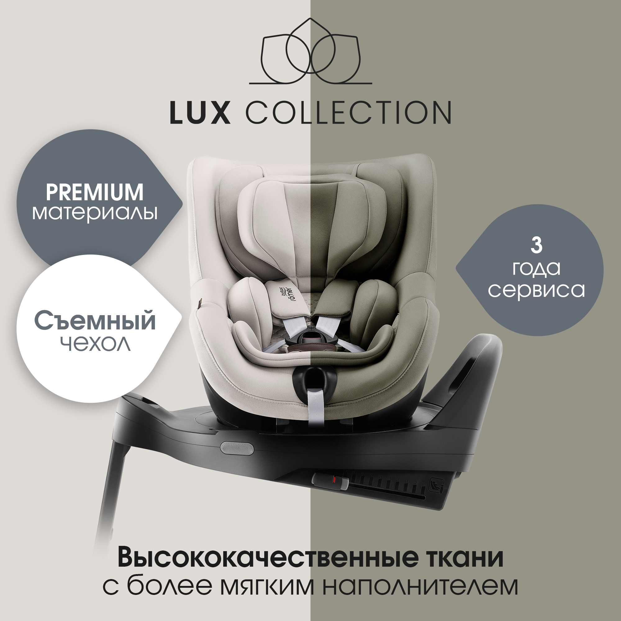 Автокресло Britax Roemer Dualfix Pro Lux Soft Taupe 0+ Isofix 0+/1 (0-18 кг) бежевый - фото 14