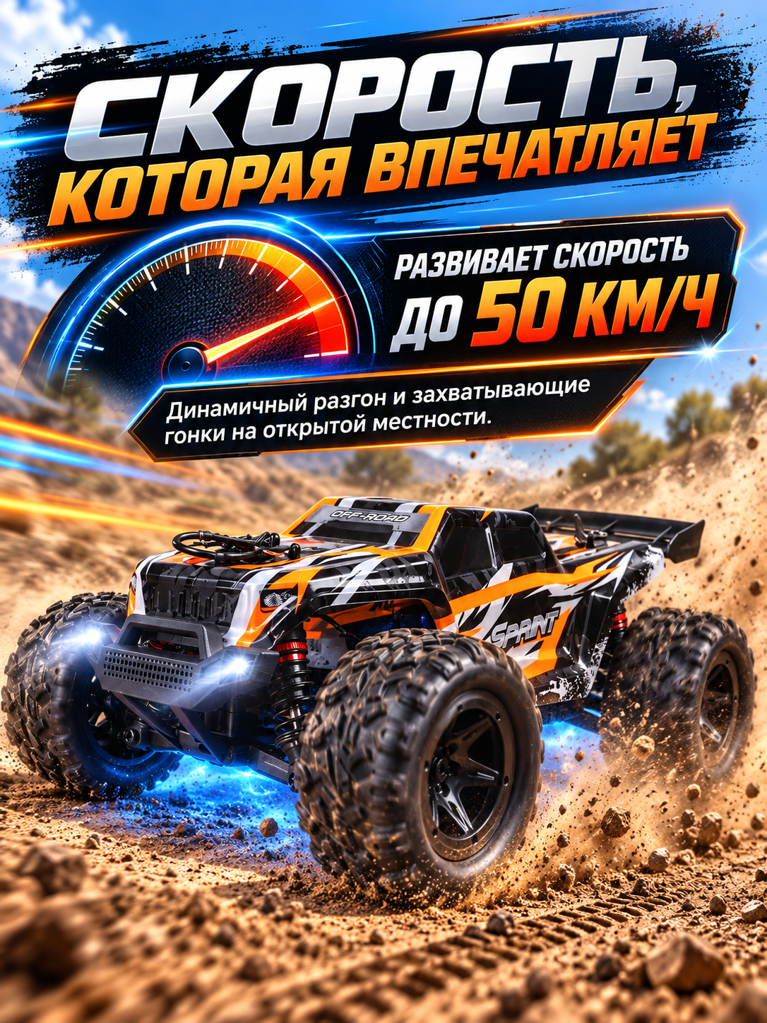 Внедорожник РУ AUTODRIVE Джип 1:18 - фото 2