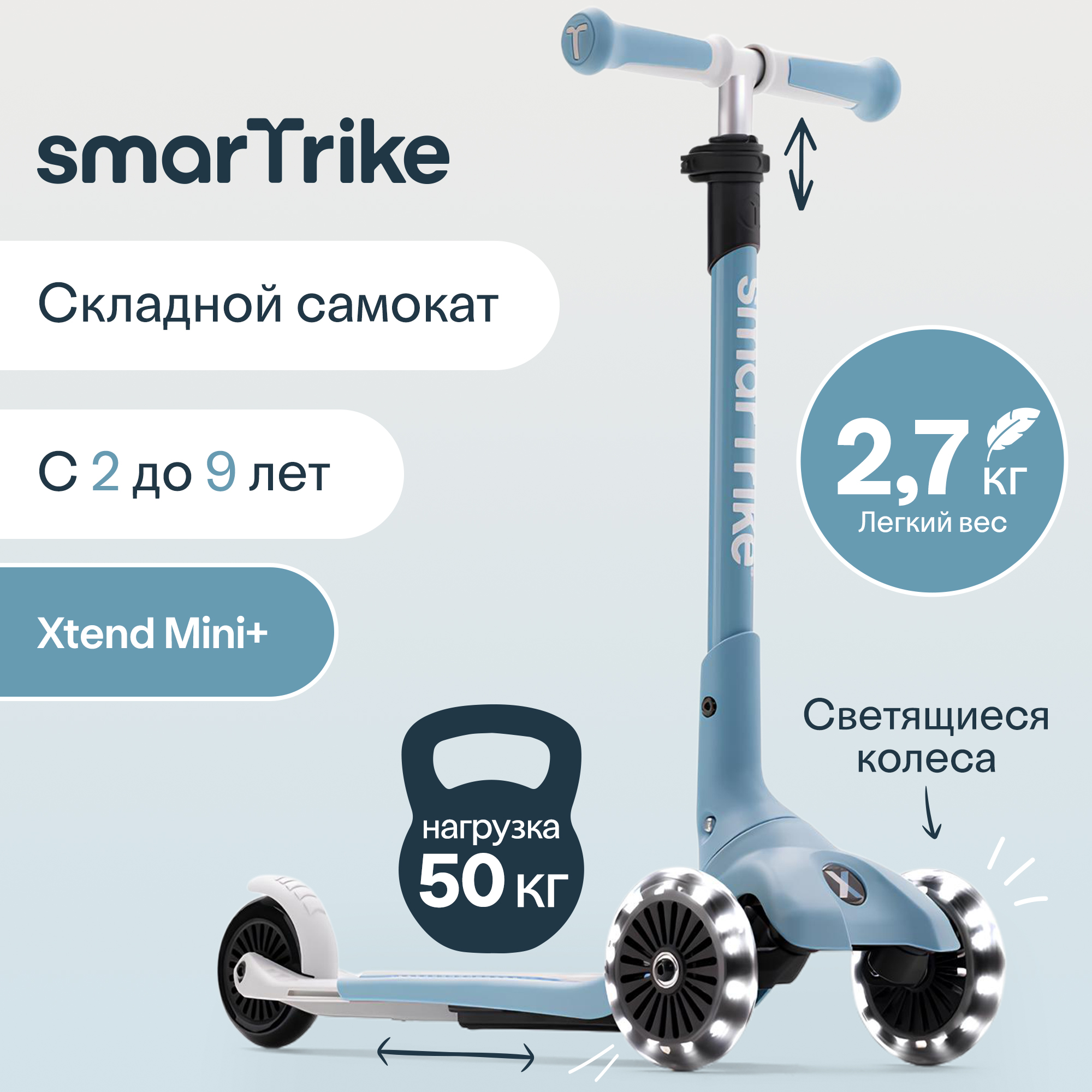 Самокат SmarTrike трехколесный - фото 1