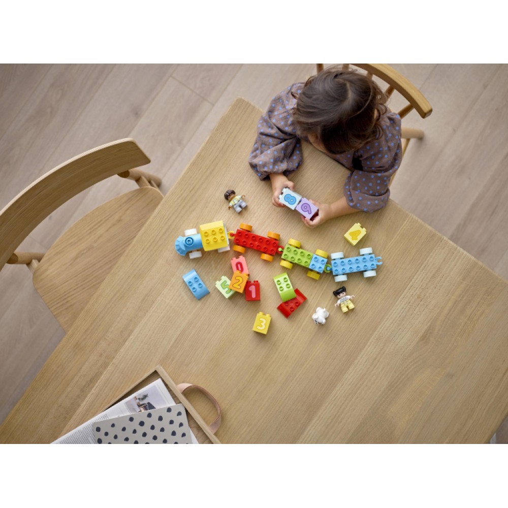Конструктор LEGO DUPLO Поезд с цифрами блочный - фото 11