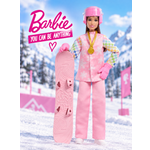 Кукла модельная Barbie Сноубордистка JKF78