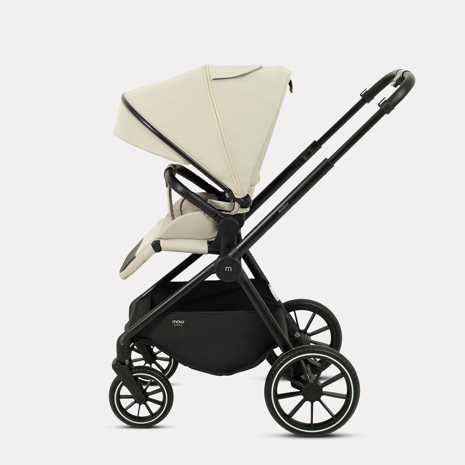 Коляска 3в1 MOWbaby AMBER бежевый - фото 16
