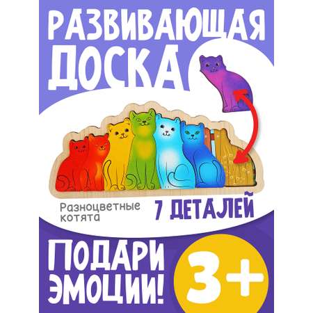 Игрушка Нескучные игры пазл Разноцветные котята