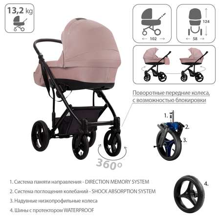 Коляска 2в1 Bebetto Magnum Lux