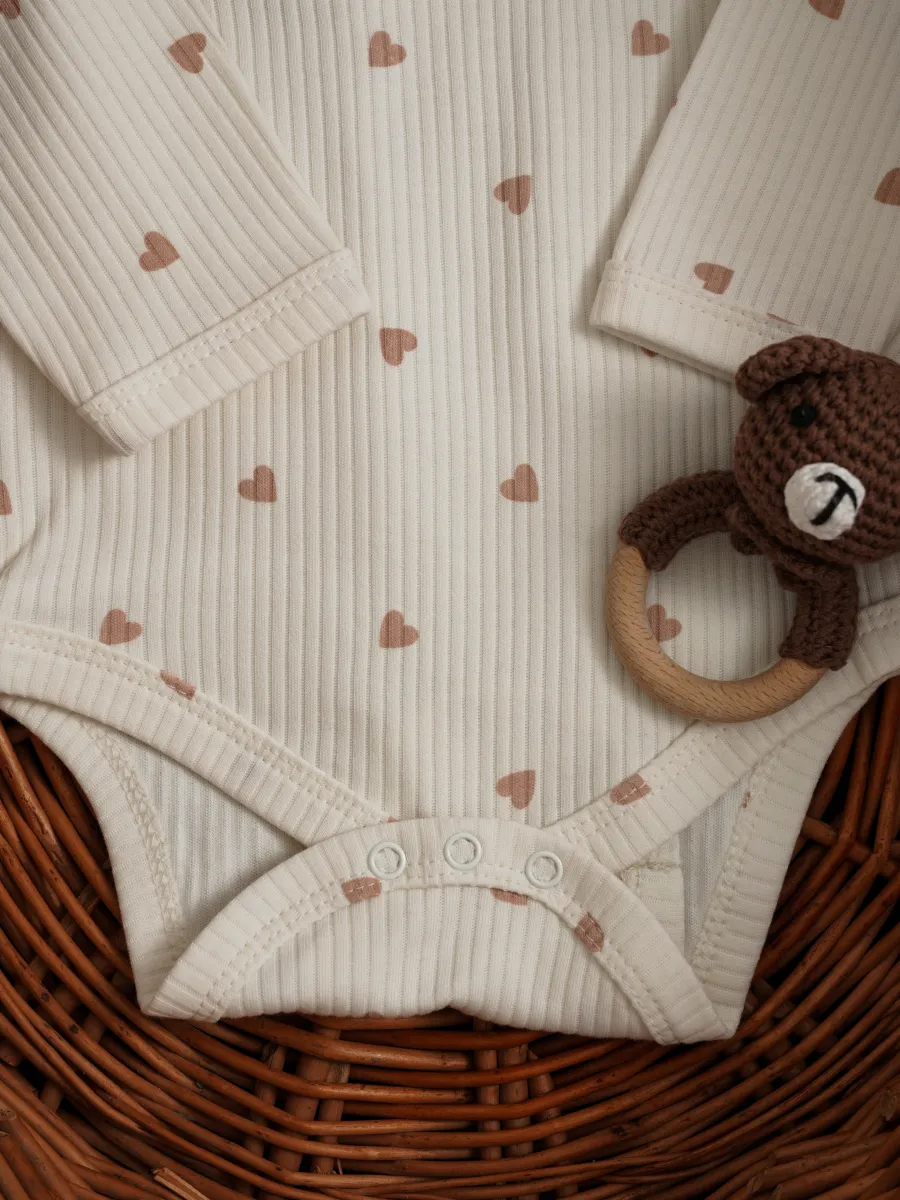 Боди 3 шт Супер Пупс нбр/3пр/бд/sk20/рубчик/леснаясказка - фото 27