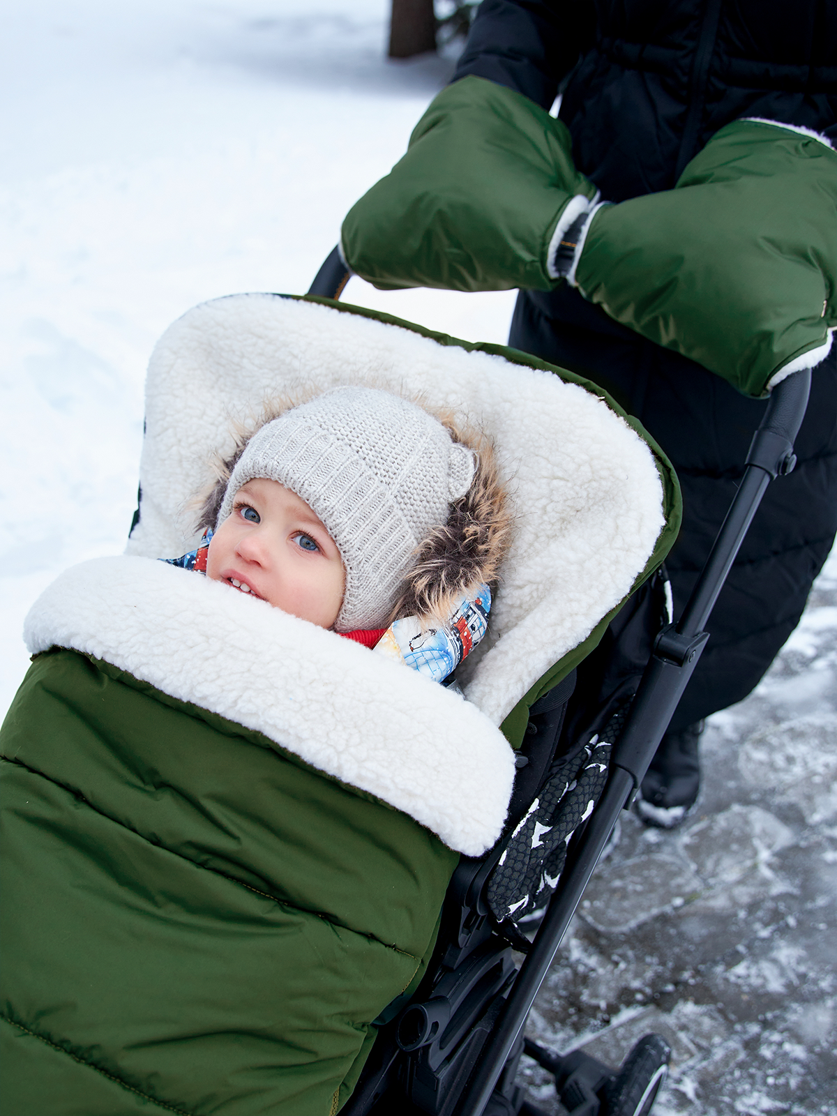 Конверт в коляску Осьминожка Трансформер зеленый - фото 19