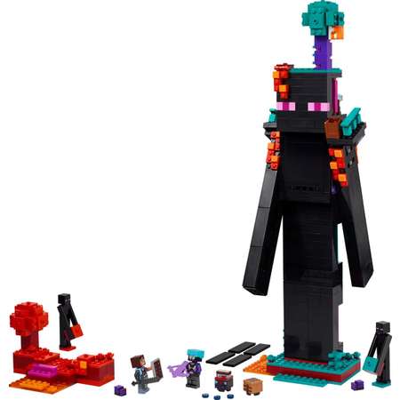 Конструктор LEGO Minecraft Башня Эндермена блочный