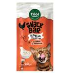 Лакомство для кошек Triol Snack Bar 40г крем из курицы с лососем
