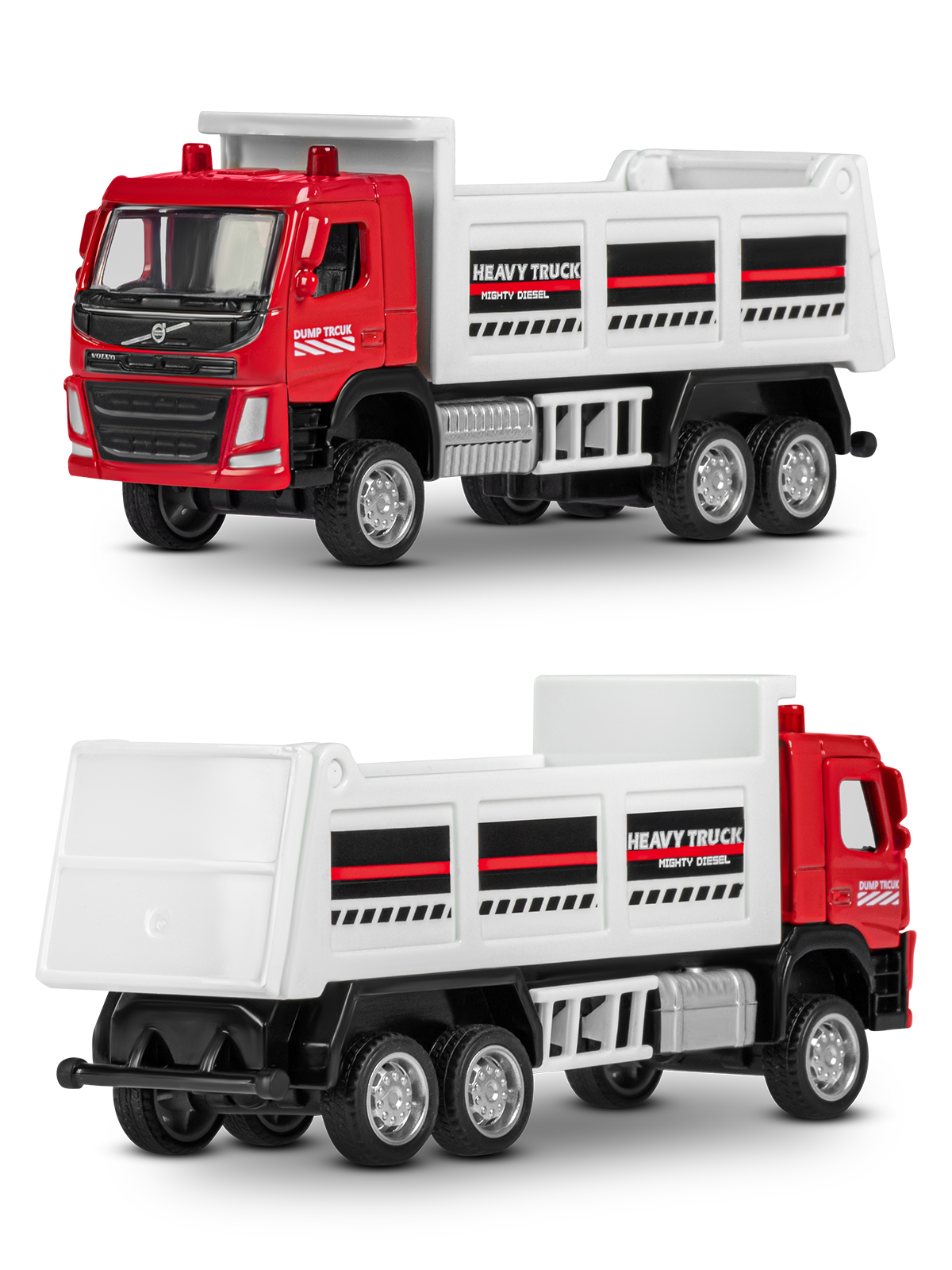 Самосвал АВТОпанорама Volvo FM 1:72 многоцветный JB1251645 - фото 8