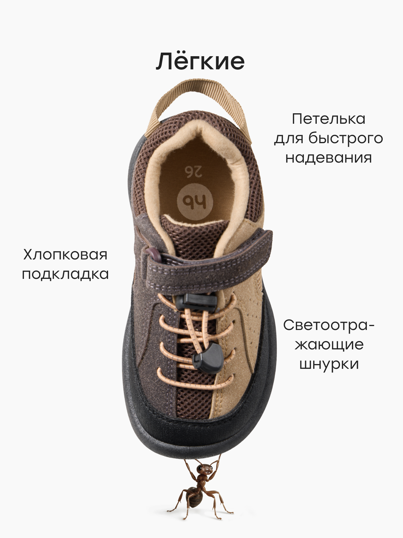 Кеды Happy Baby 86664_brown - фото 3