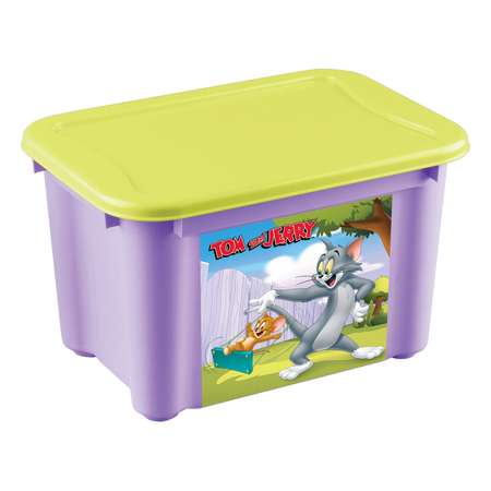 Ящик Пластишка Tom and Jerry S универсальный с аппликацией Сиреневый