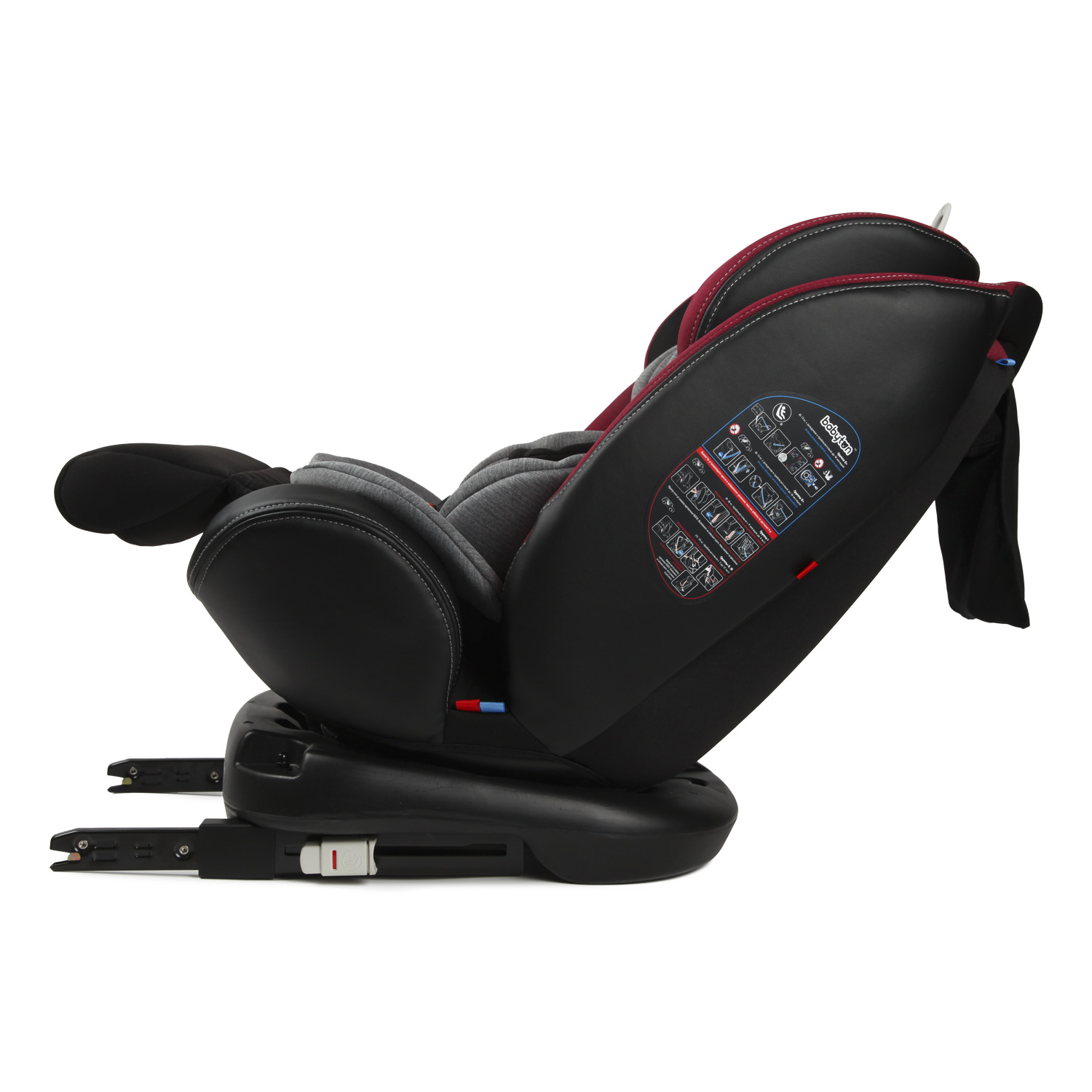 Автокресло Babyton Multi-Stage Black-Red Isofix 0+/1/2/3 (0-36 кг) - фото 18