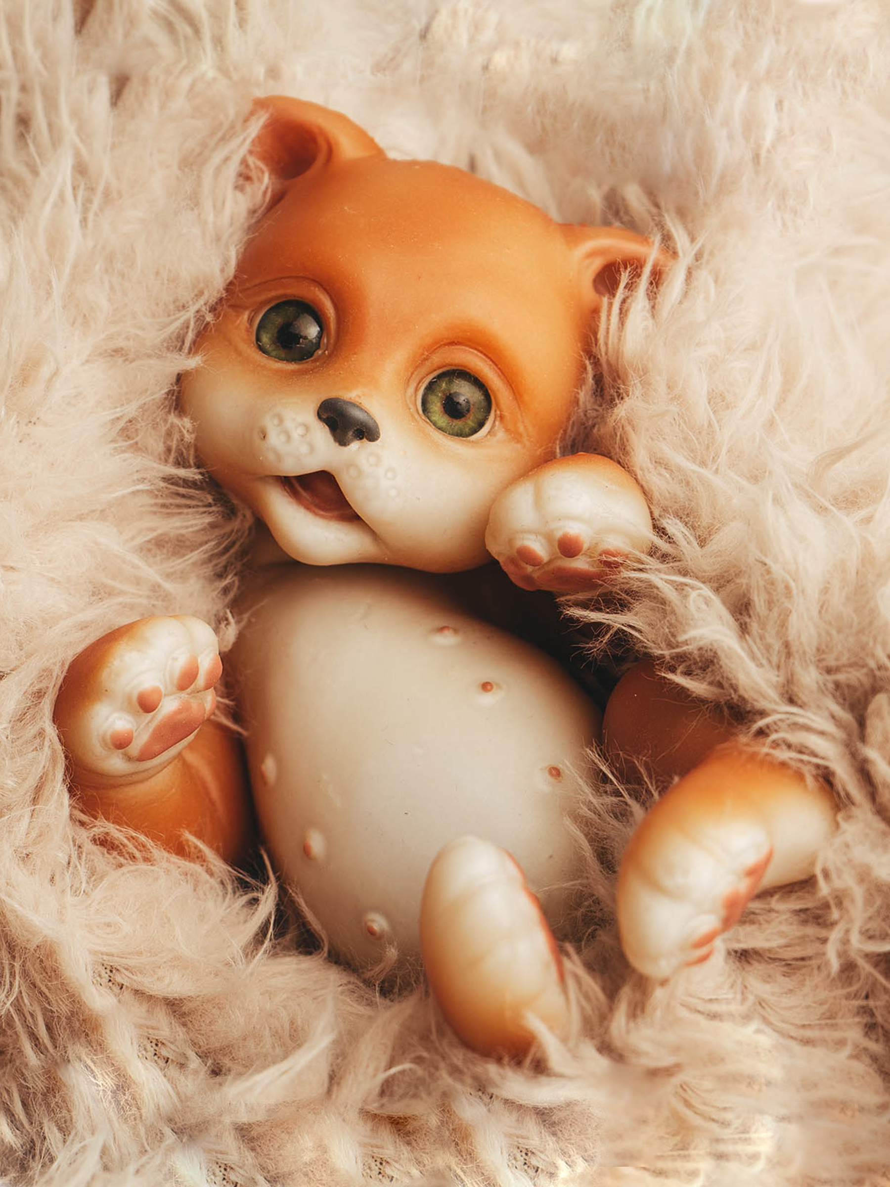 Кукла мини Magic Manufactory Magic Pets Кот реборн рыжий высота 19 см 4631175965854 - фото 3