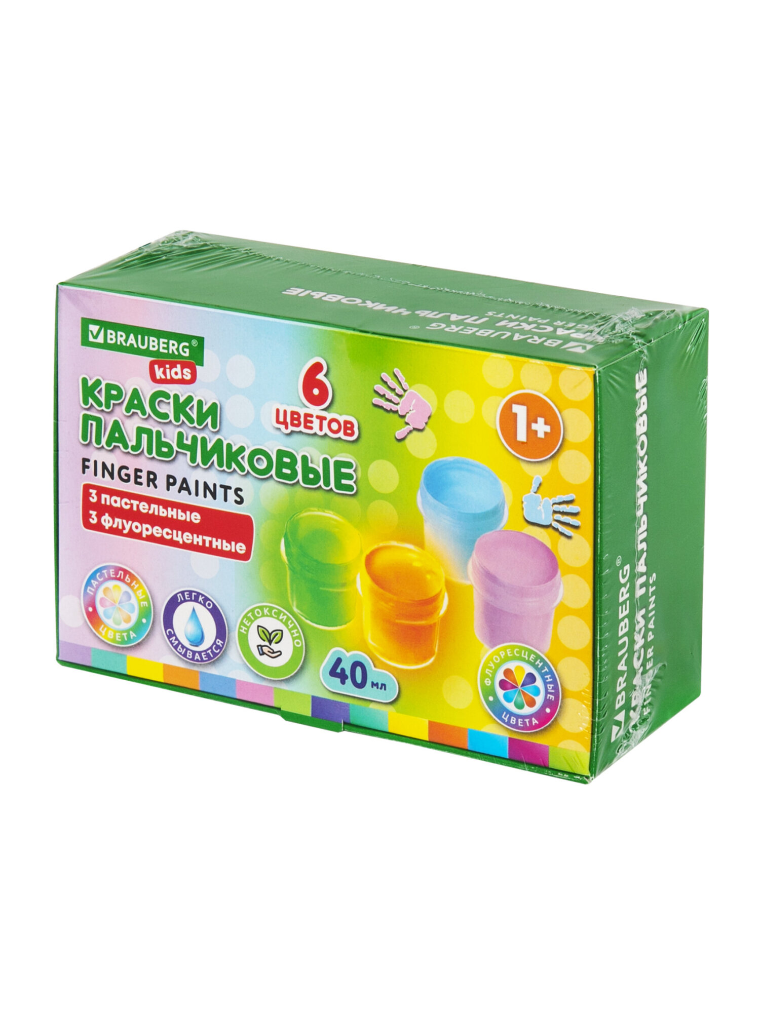 Краски пальчиковые Brauberg 6 цв. - фото 16