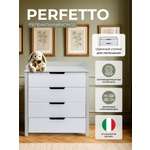 Комод пеленальный Sweet Baby Perfetto (серый, белый)
