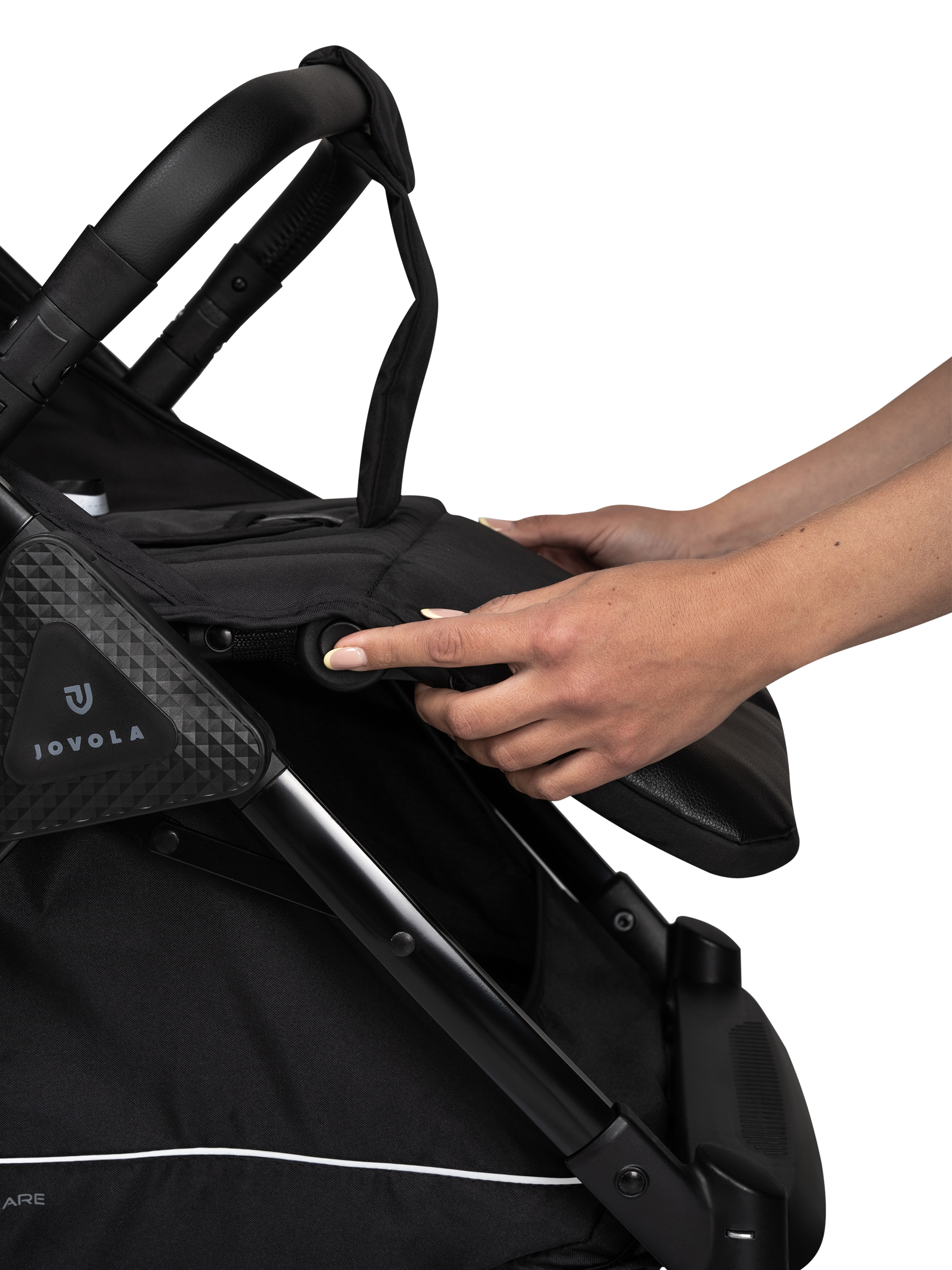 Коляска прогулочная JOVOLA Magma Plus черный - фото 32