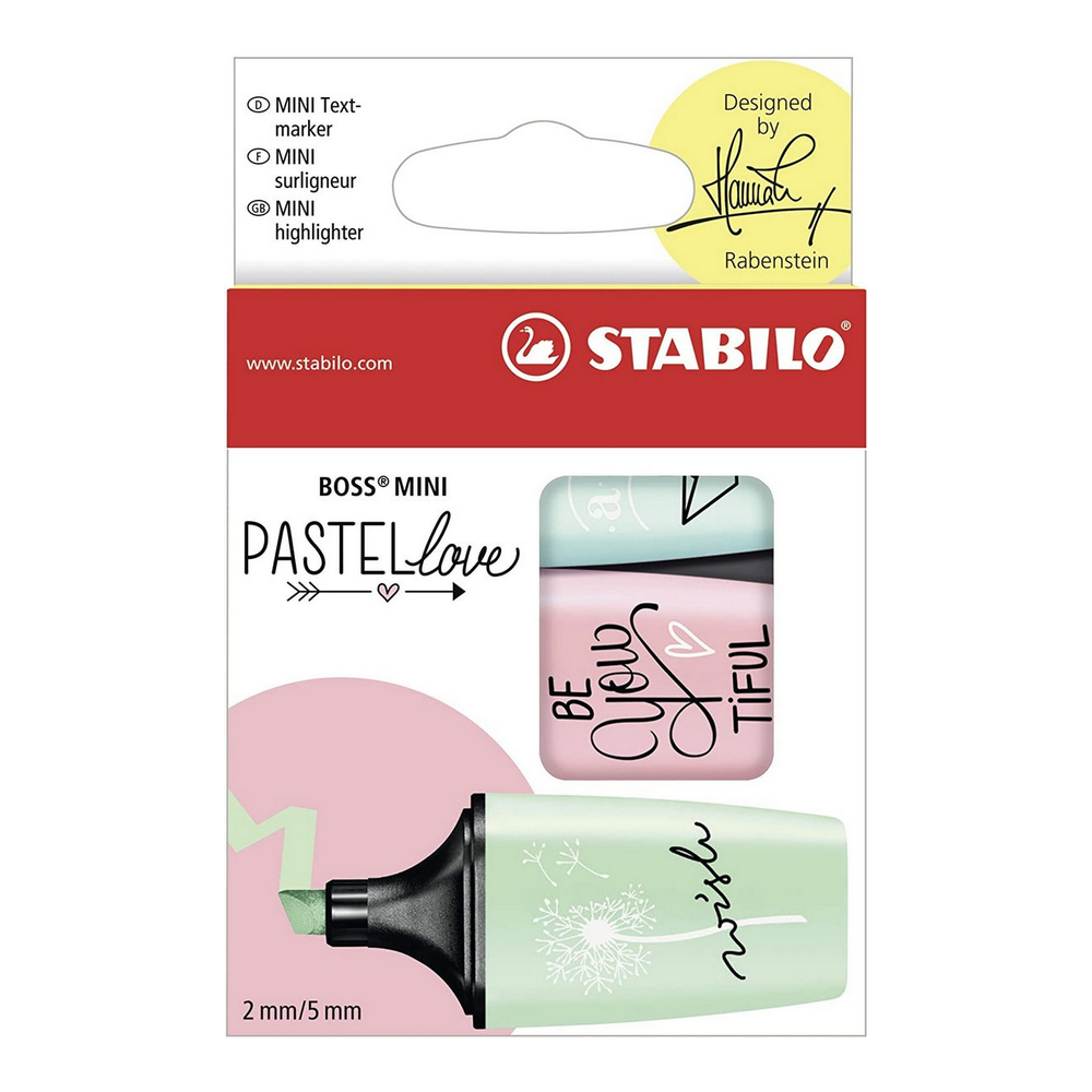Текстовыделители STABILO 3 цв. - фото 1