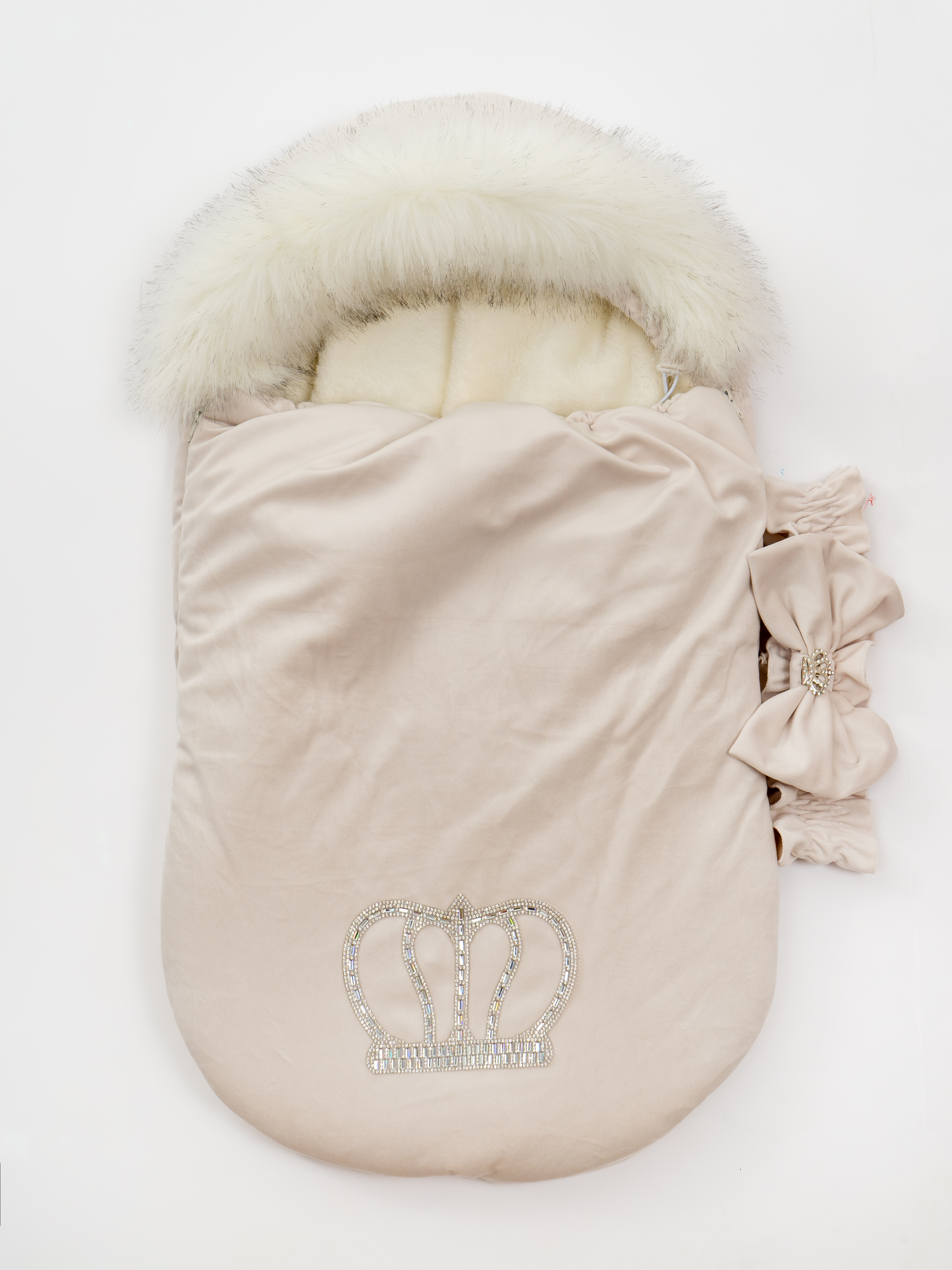 Конверт на выписку ТОСЯ БОСЯ Корона бежевый - фото 10